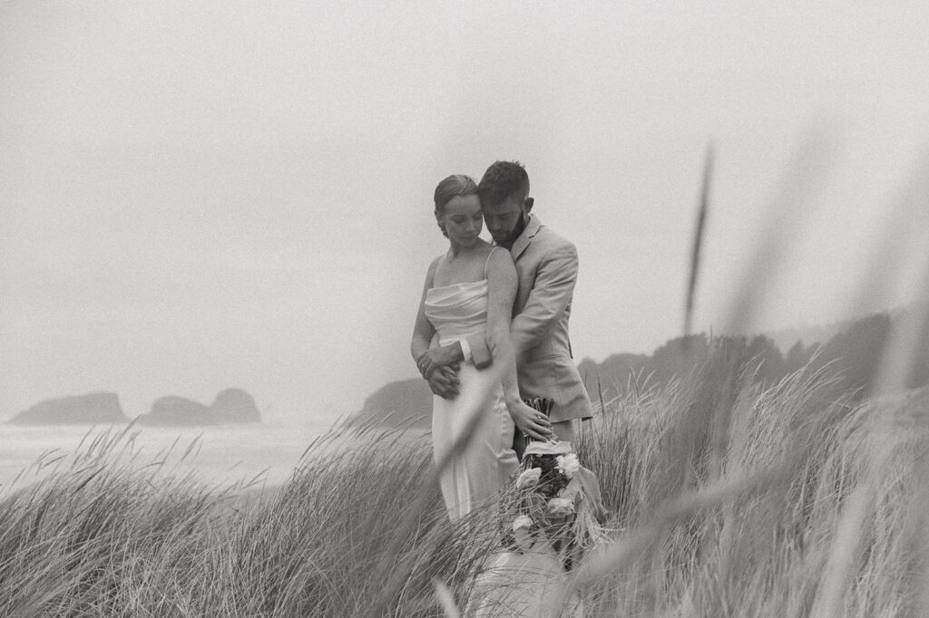 romantic beach elopement